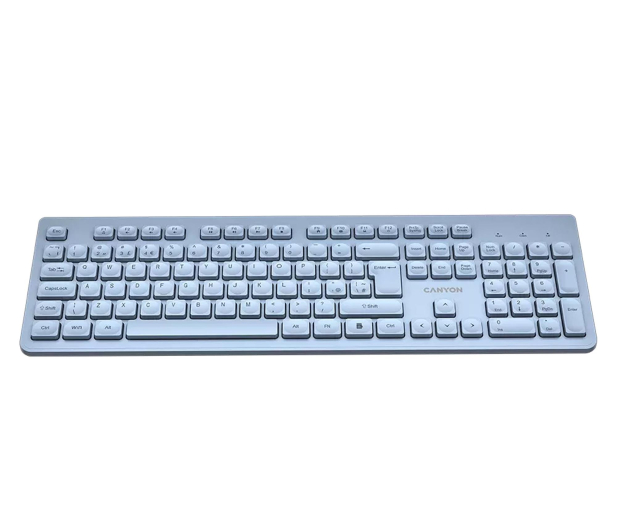 CANYON Klawiatura HKB-W01 UK/US AAA Bezprzewodowa Niebieska CNS-HKBW01BL - 1348462 - zdjęcie 2